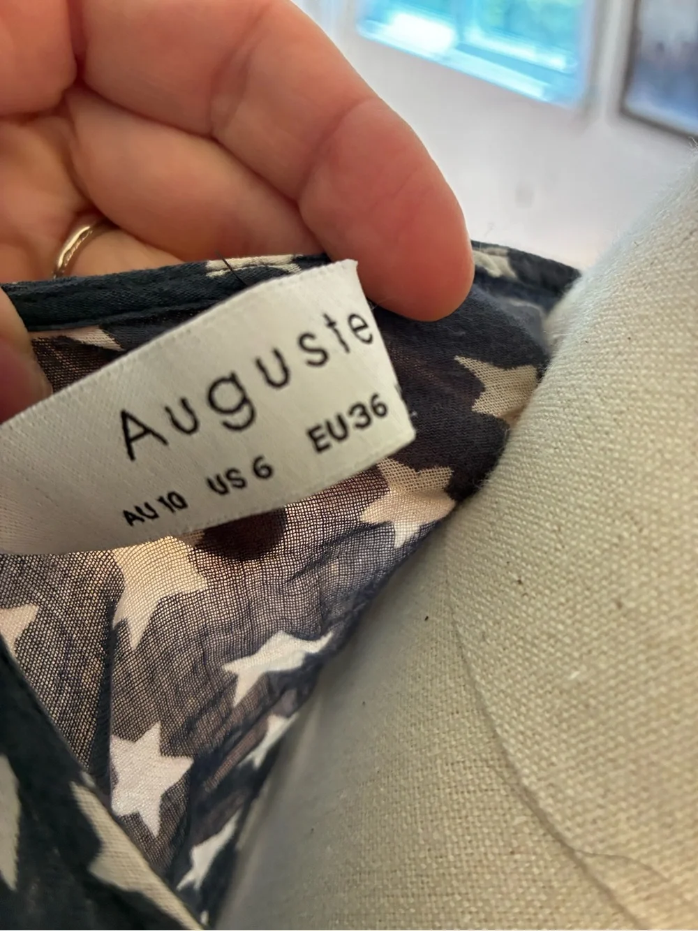 Auguste the Label TWO Leopard Print Star Print V-Neck Tops Blouses US 6